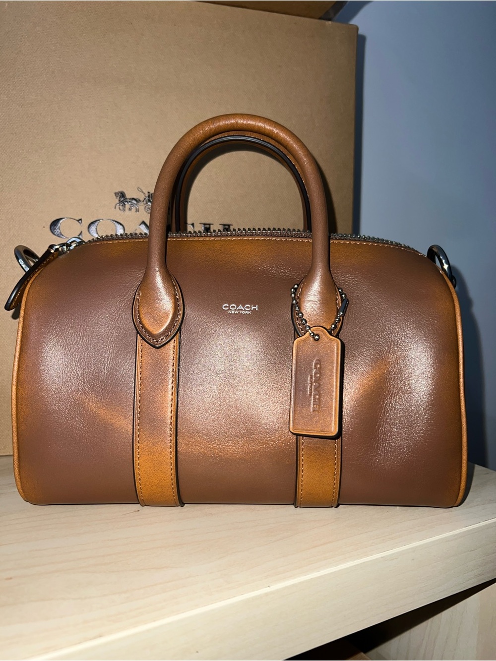 Coach compass Brown Leather Satchel - Coach New York